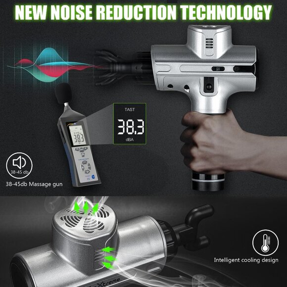 Massage Gun Deep Tissue Handheld Muscle Massager Not Cordless - Picture 5 of 10